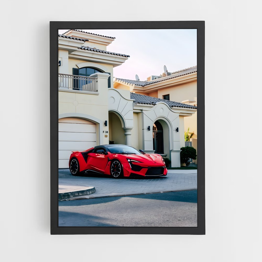 Poster Fenyr Éclat Rouge – affiche W Motors (vue 2)